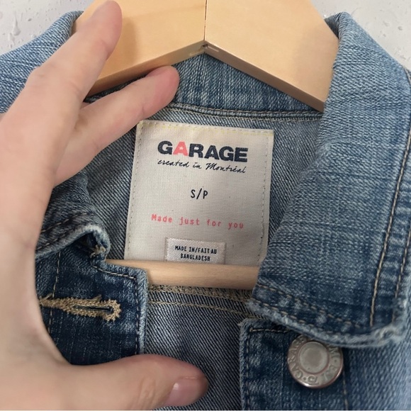 Garage Denim Blue Jean Women's Jacket Casual Spring Small - Picture 2 of 6